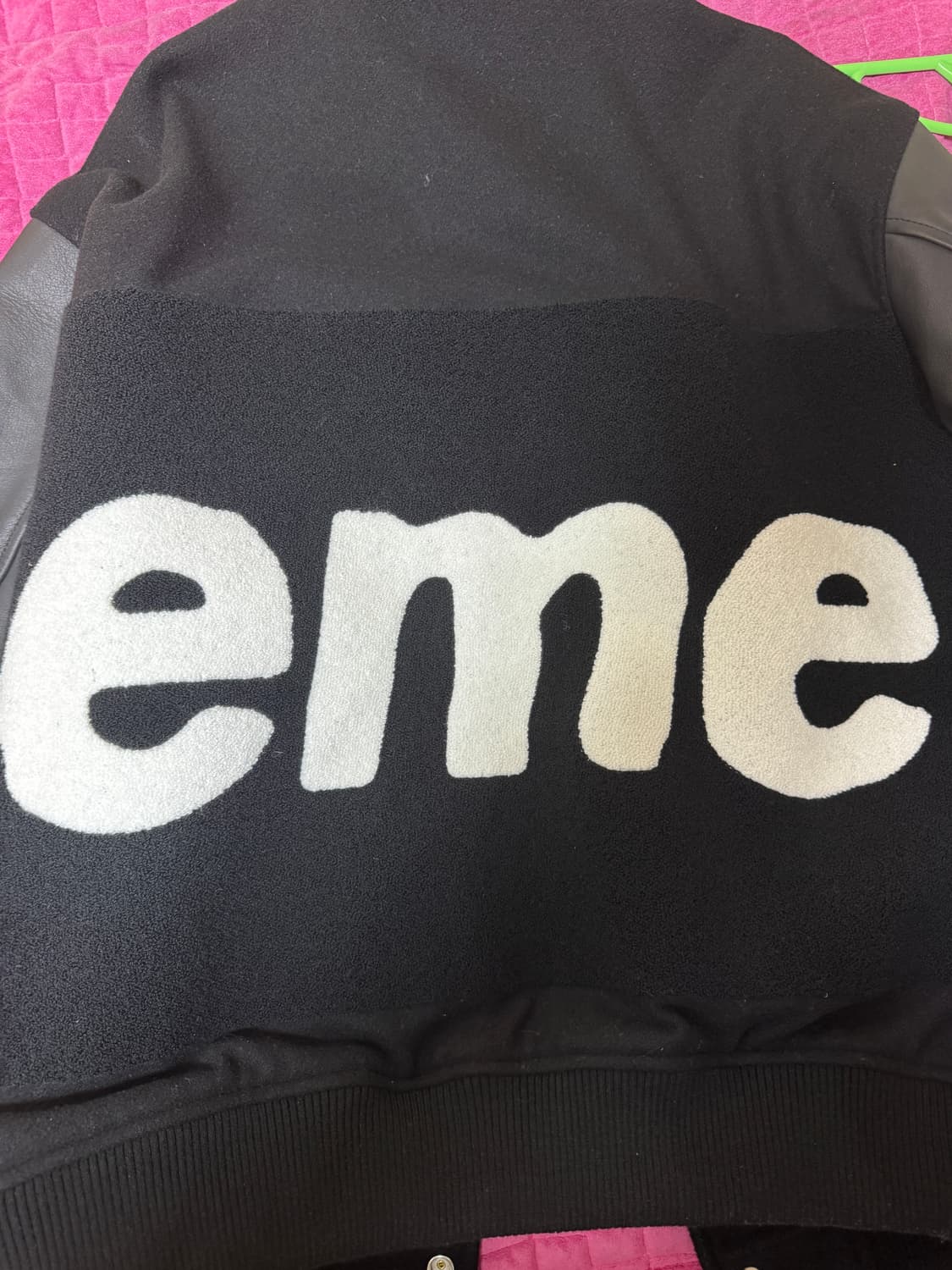 슈프림 빅로고 바시티 자켓 XXL 상품이미지4