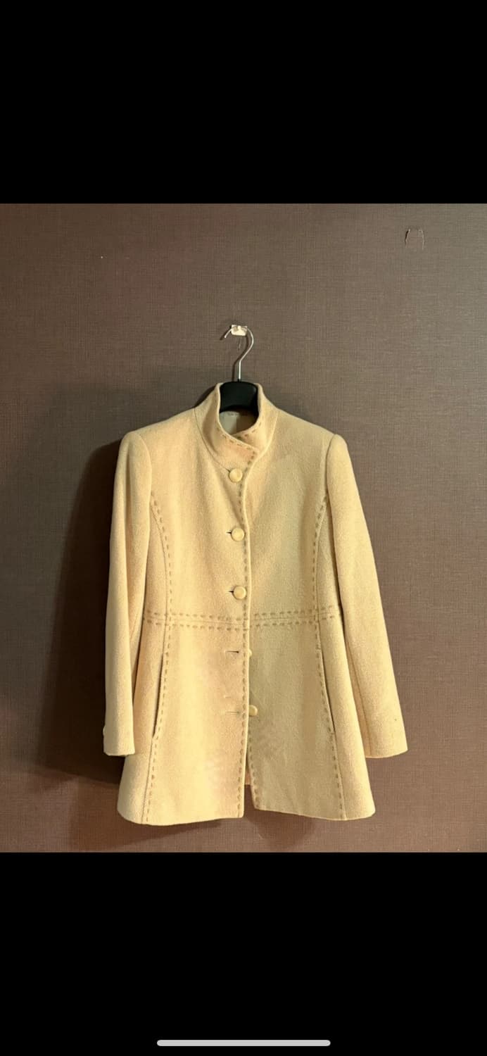 아이보리 앙고라 여성 자켓 JAPAN 상품이미지1