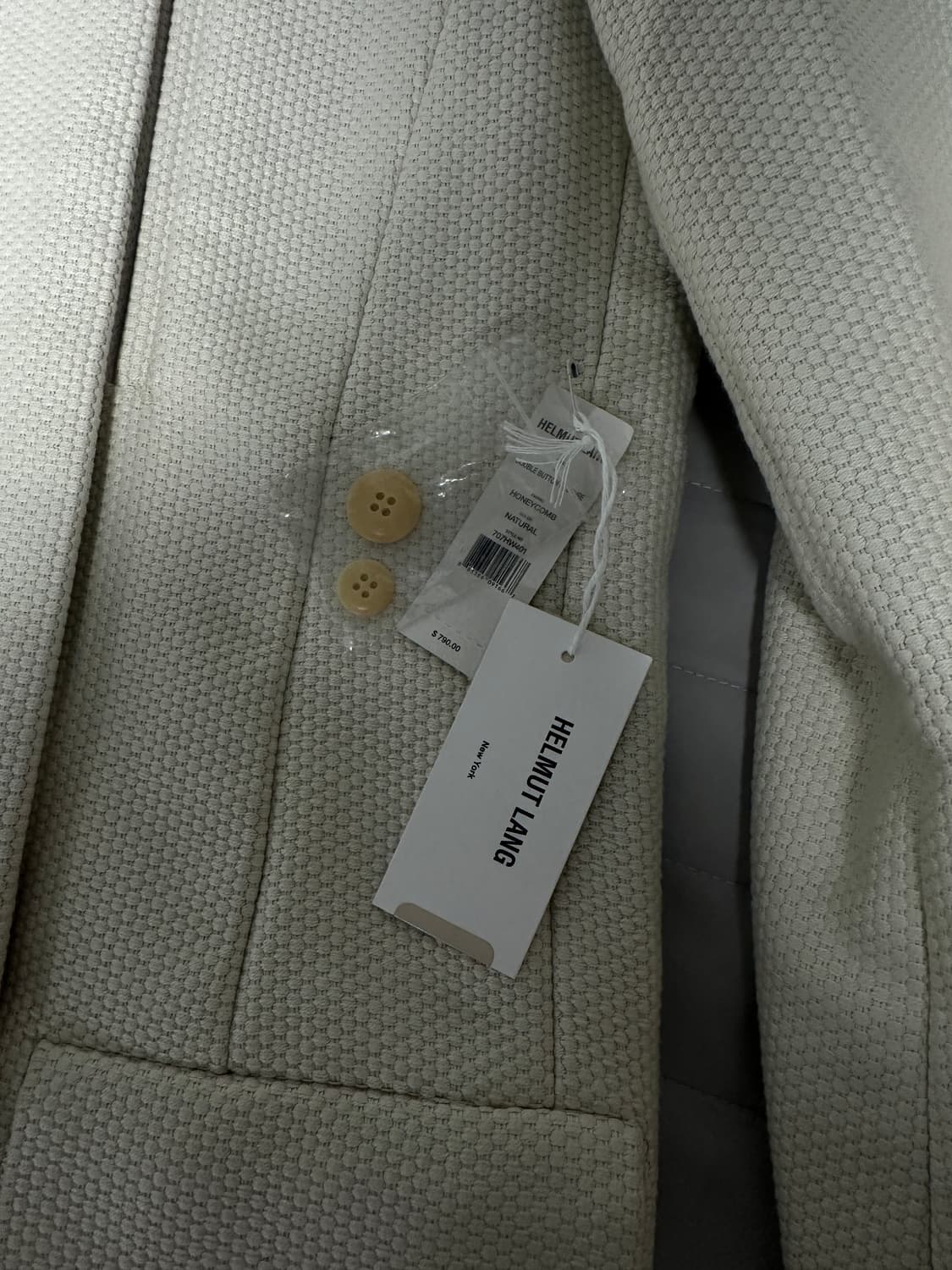 Helmut Lang 00s archive honeycomb Coat 상품이미지4