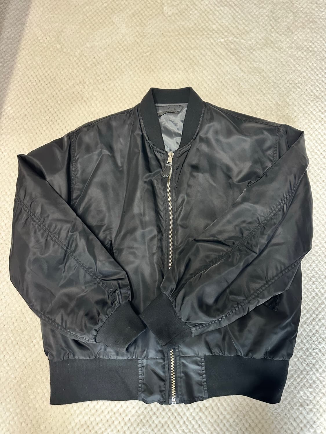 제멋 리치오버 MA-1 자켓 블랙 2XL 상품이미지1