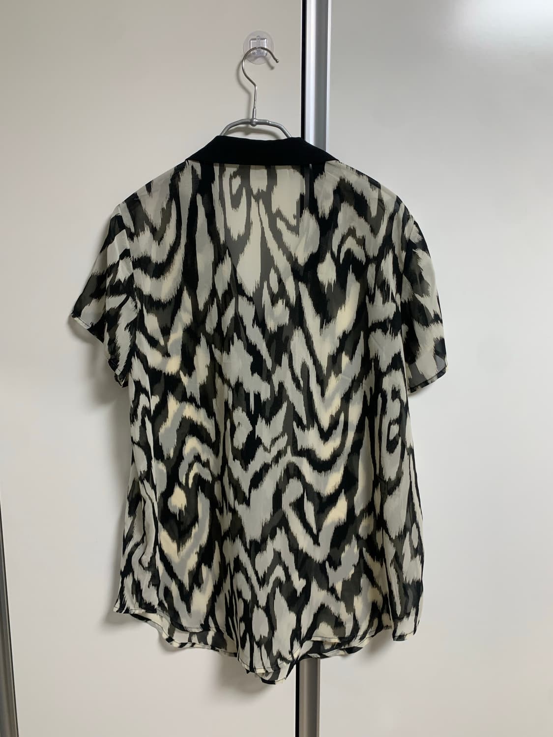 오리엔탈 그런지 무드 반팔 블라우스 상품이미지2