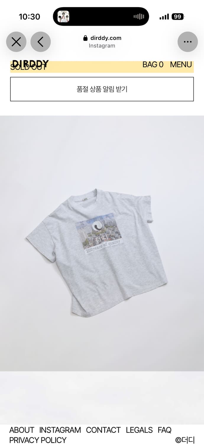 DIRDDY 더디 VINTAGE TOP  상품이미지1