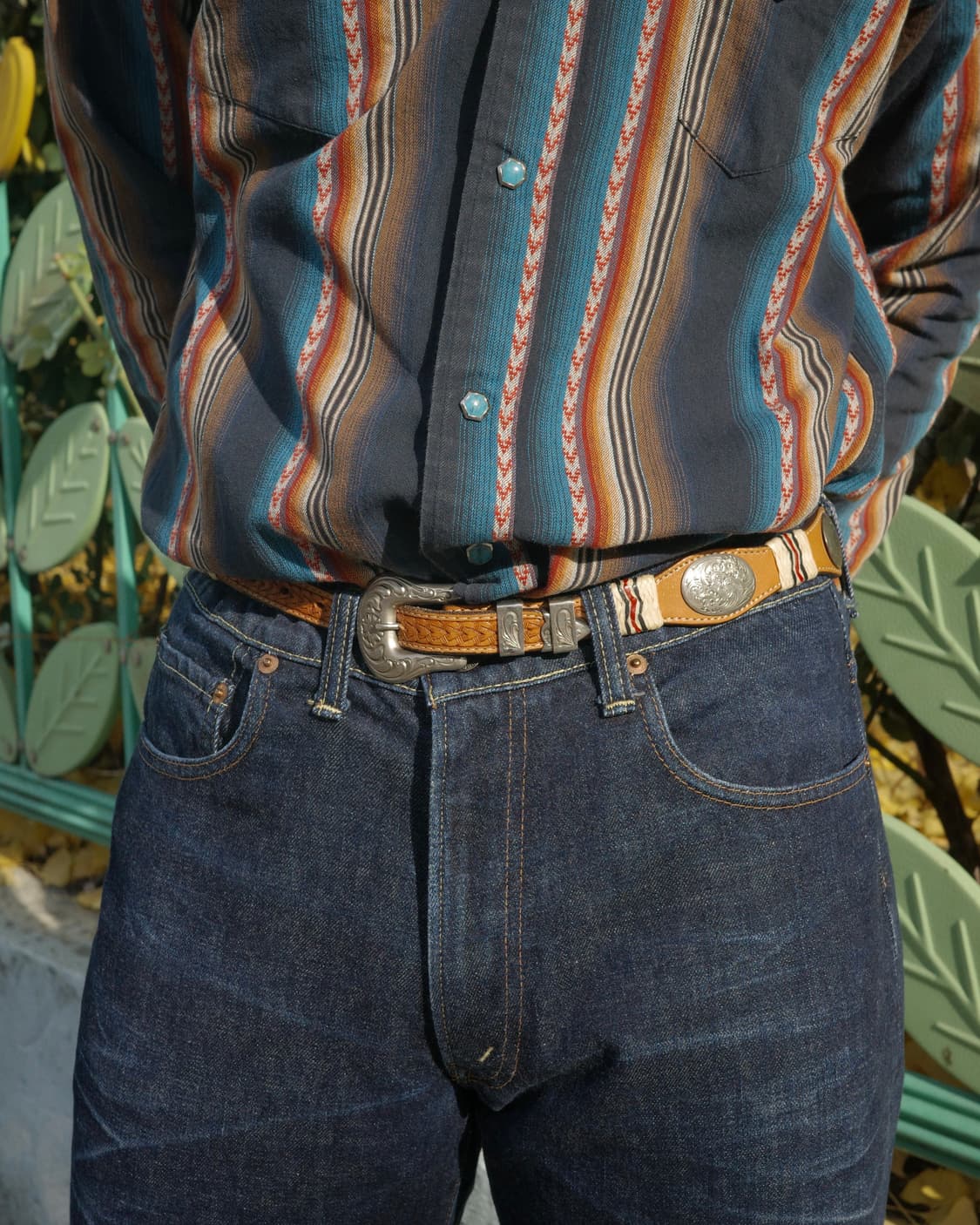 빈티지 휩 브레이드 웨스턴 툴링 벨트 상품이미지6