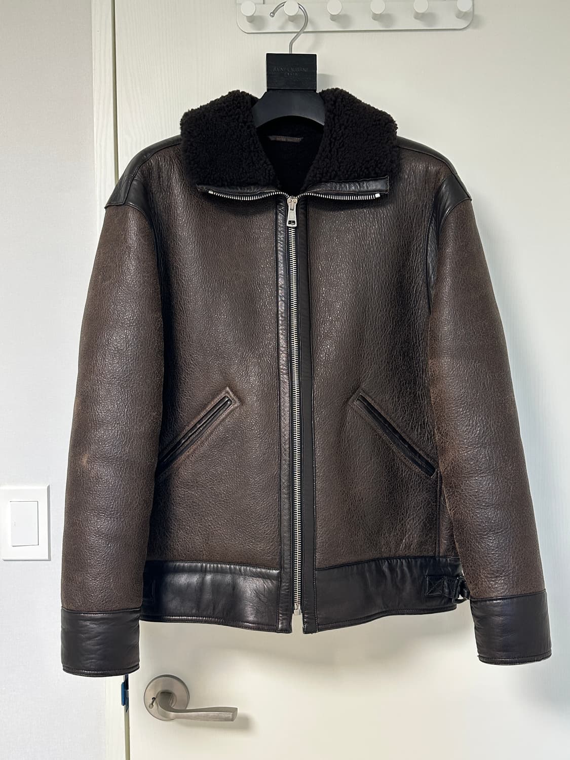 [S] 르메르 18FW 시어링 레더 자켓 상품이미지4