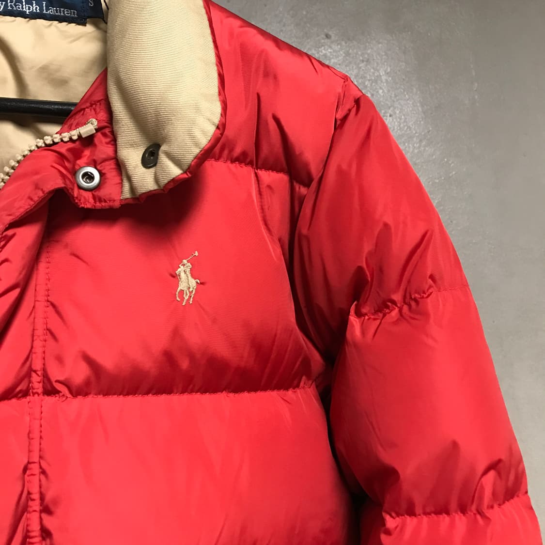 폴로 랄프로렌 패딩 레드 S(W) 상품이미지4