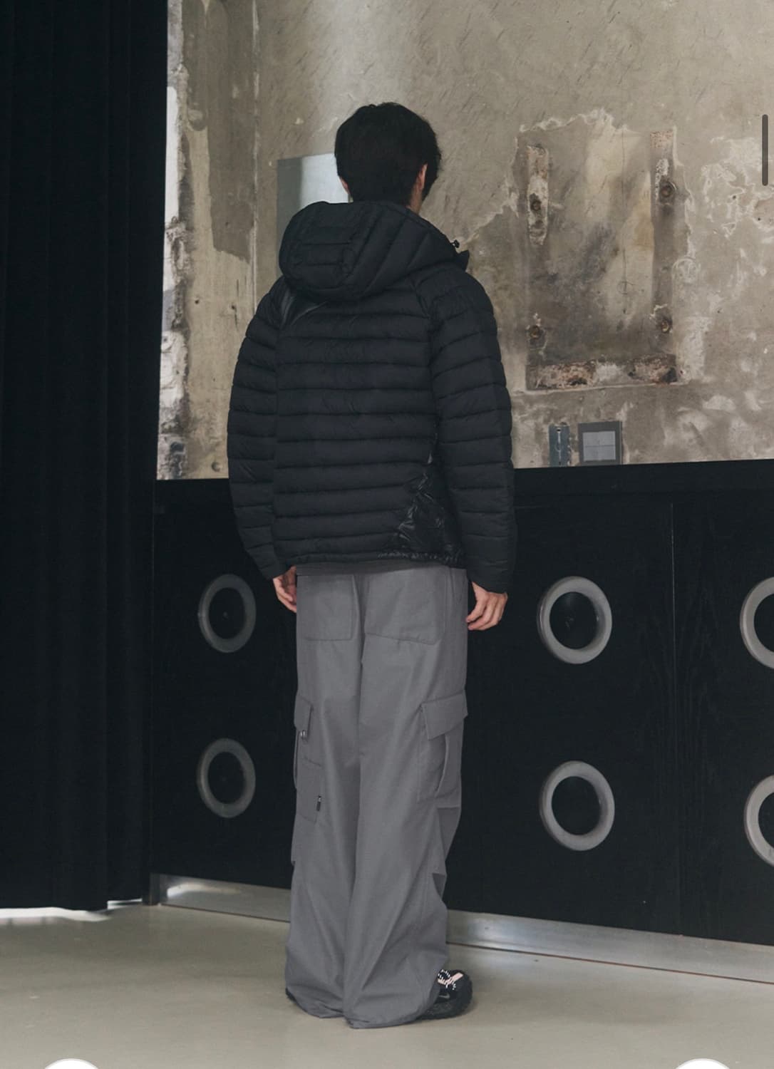 (L)레더리 파라슈트 와이드 카고 팬츠 [BRUSHED GREY] 상품이미지7