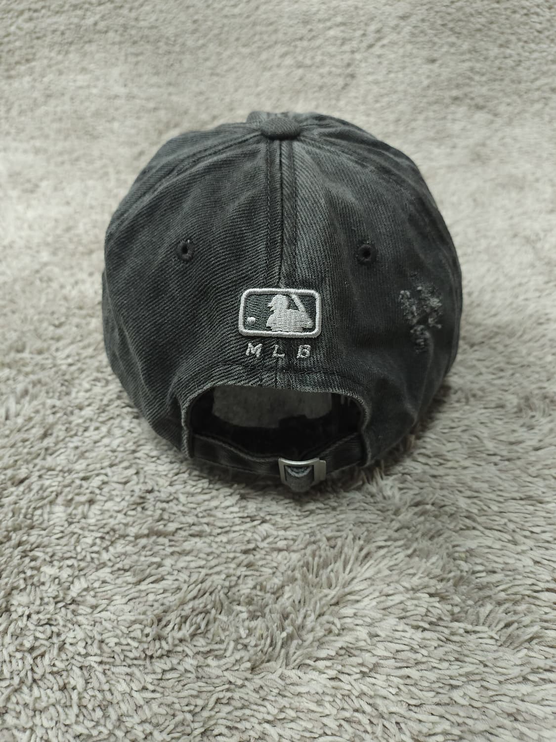 MLB 뉴욕 양키스 데미지 빈티지워싱 볼캡 차콜 XL 상품이미지5