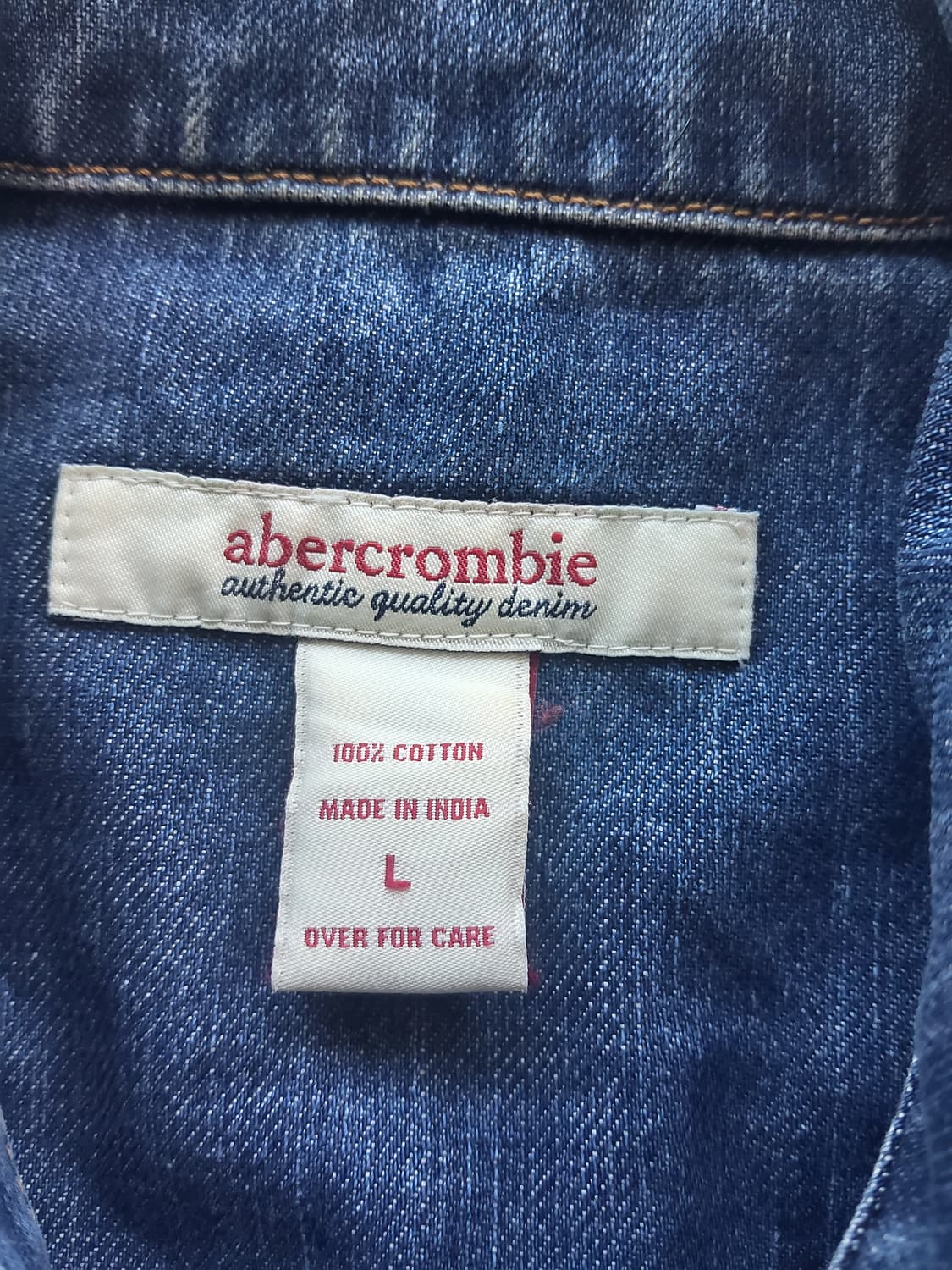 ABERCROMBIE & FITCH 아베크롬비 │ 여성용 L 데님 자켓 상품이미지6