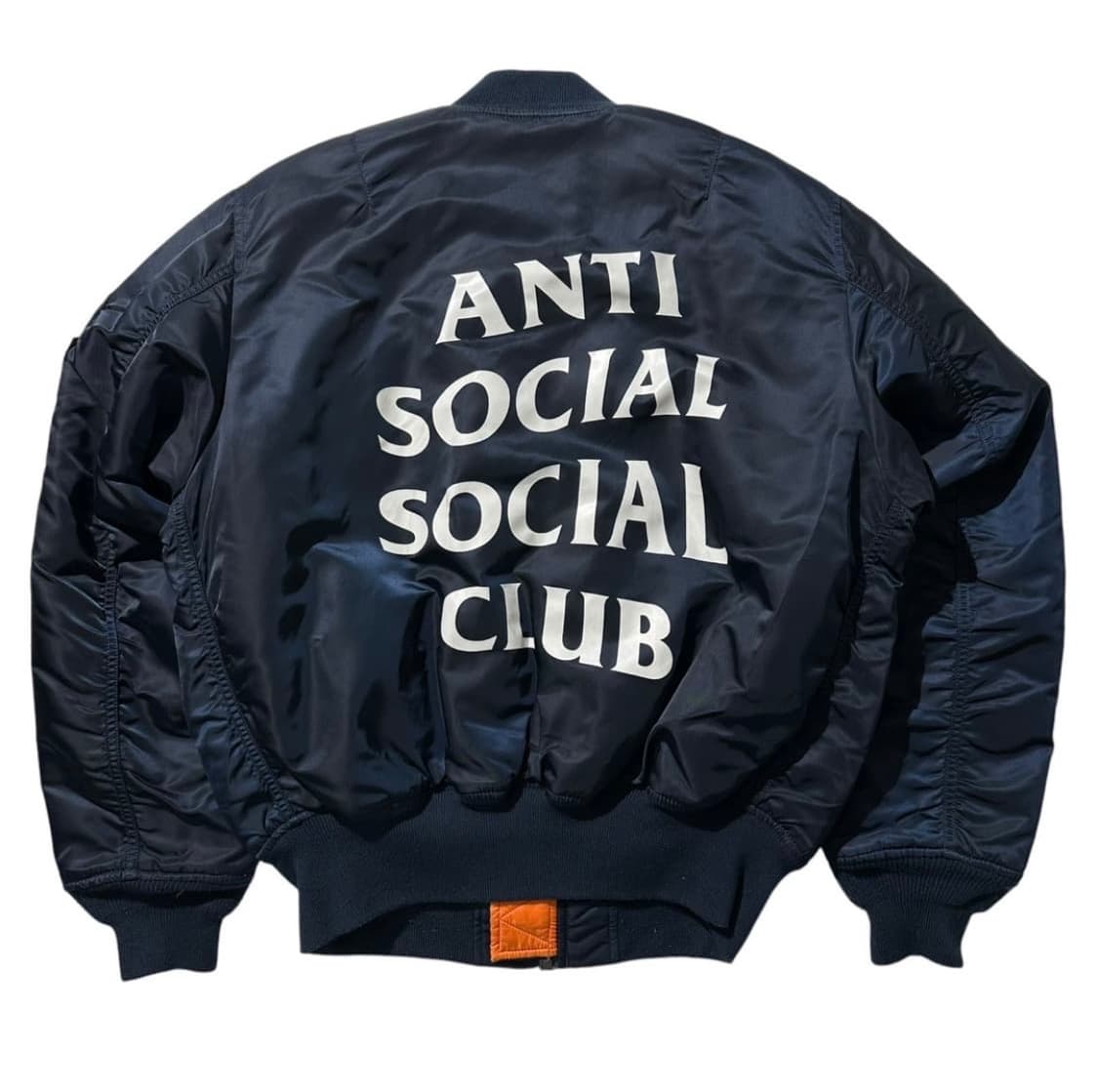안티소셜클럽 X 알파인더스트리 Ma-1 네이비 상품이미지2