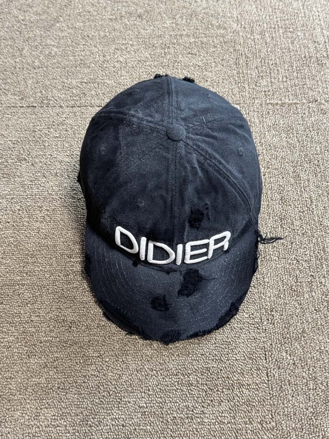 디디에르웨어 didier wear 디스트로이드 볼캡 블랙 상품이미지1