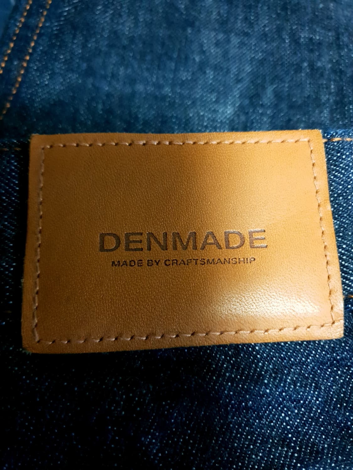 덴메이드 셀비지 와이드핏 데님팬츠 미드 인디고 (L) 상품이미지7