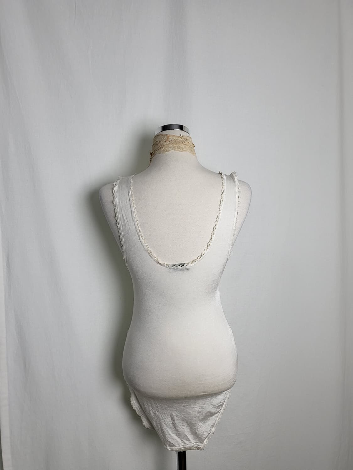 빈티지 화이트  로즈 바디수트 상품이미지2