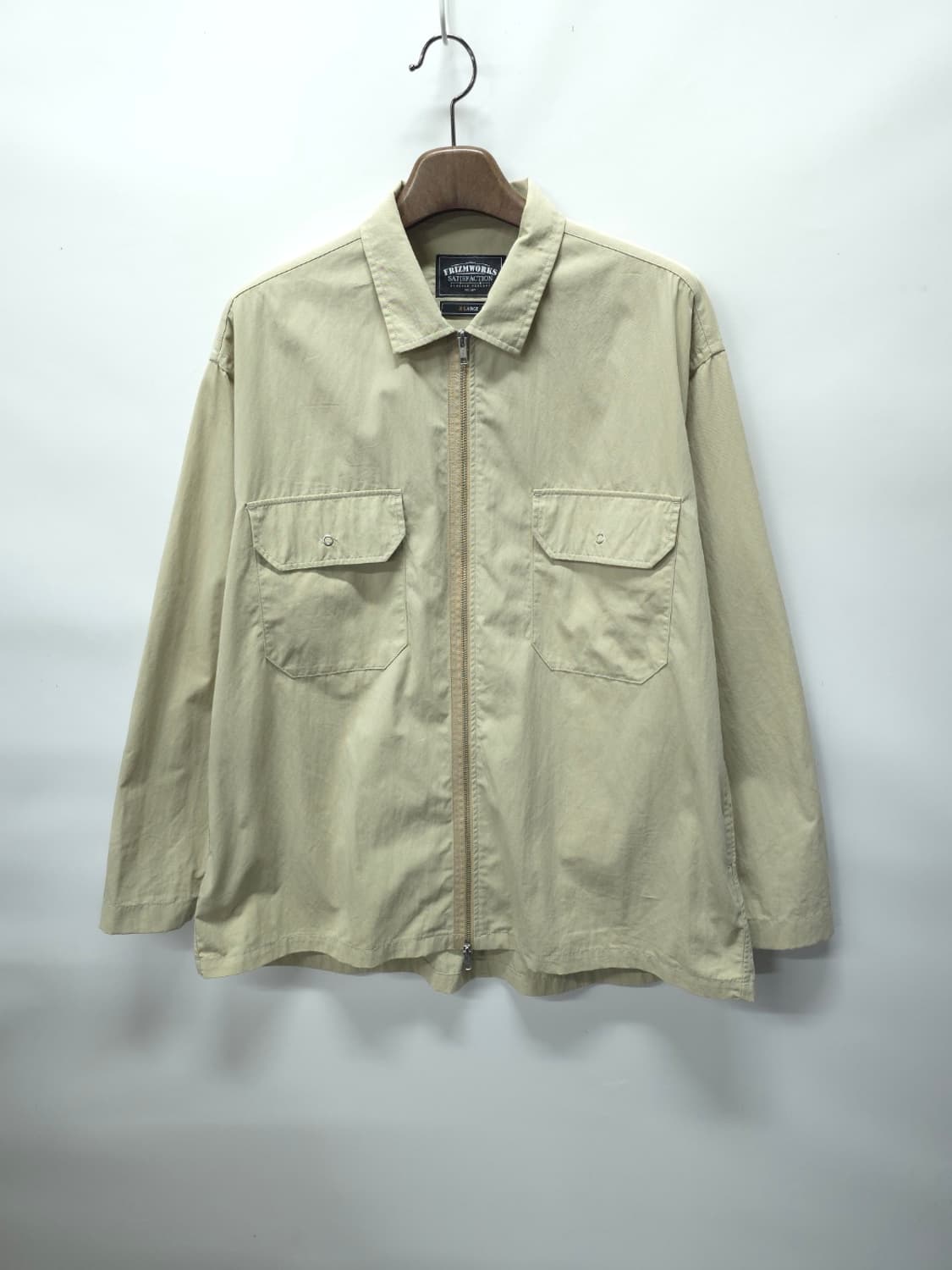 프리즘웍스 오버핏 베이지 셔츠자켓 (105~110) 상품이미지1