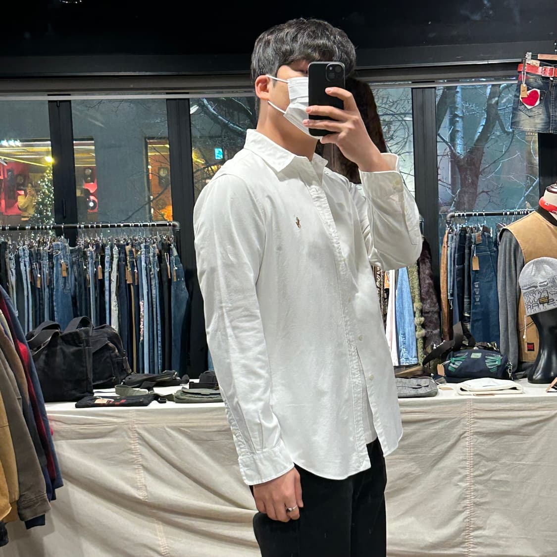 M) 폴로 랄프로렌 클래식 옥스포드 화이트 셔츠 상품이미지9