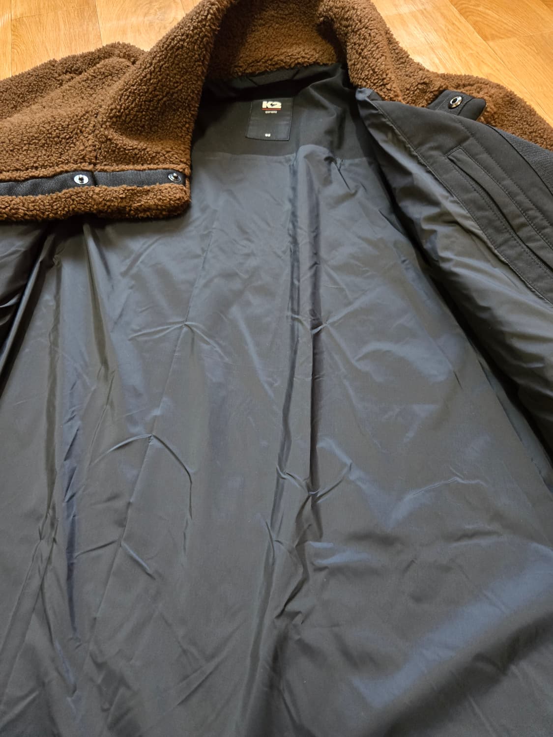 k2 진브라운 뽀글이 플리스 롱 자켓 상품이미지8