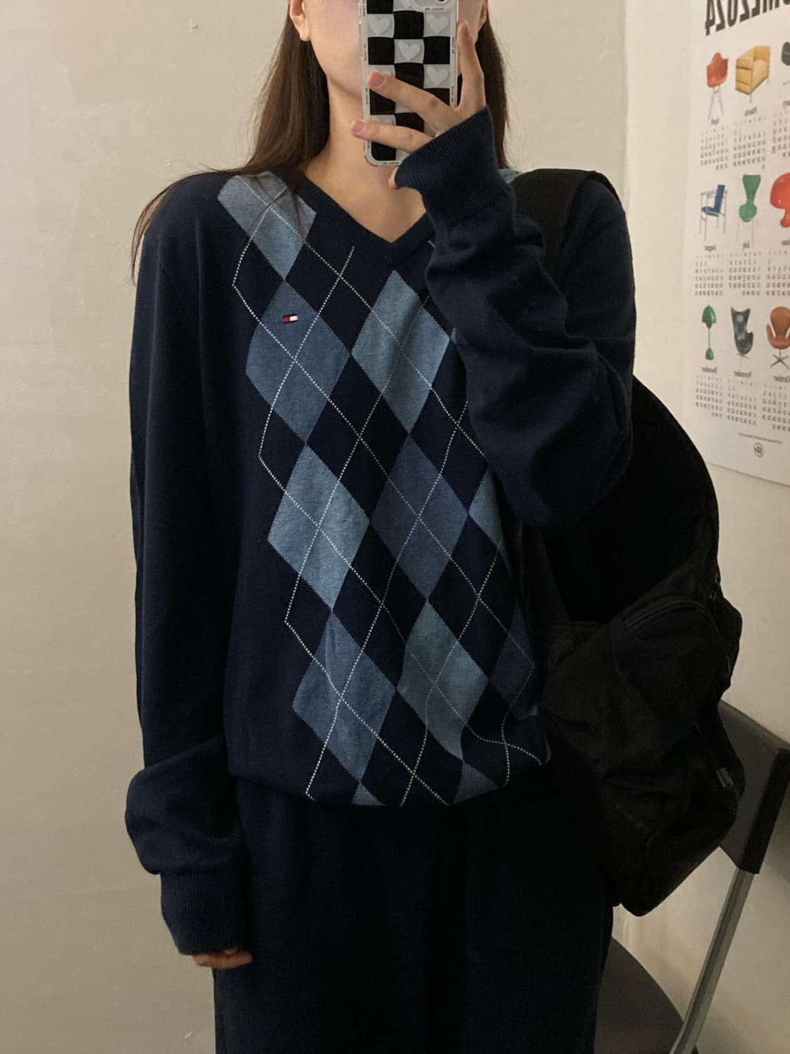 타미힐피거 니트 (곤색) 상품이미지3