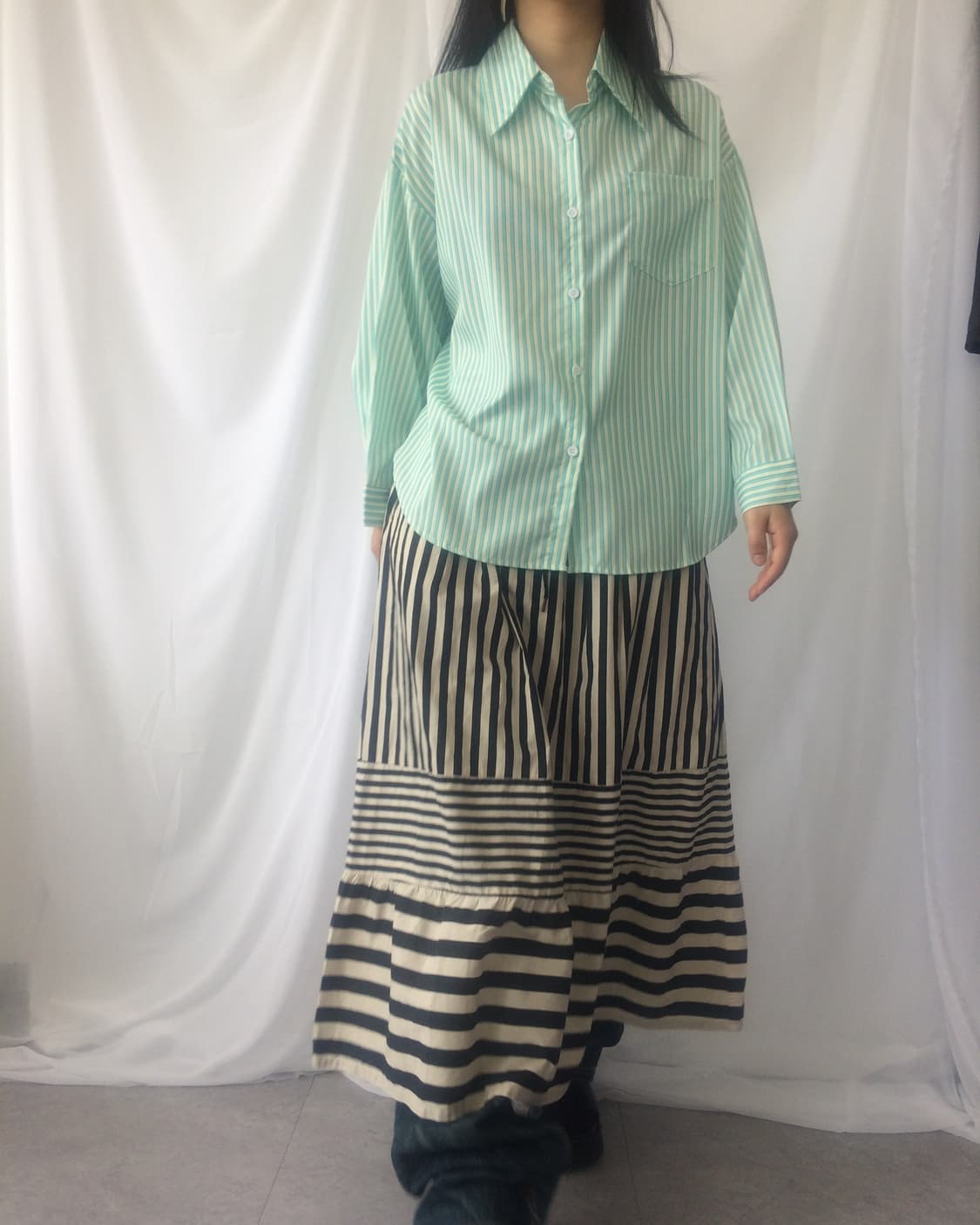 Stripe pattern shirt 상품이미지5