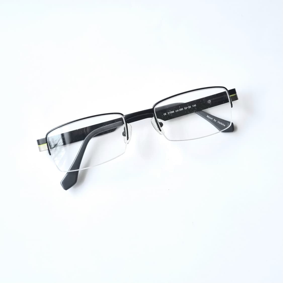 데드스탁 빈티지 반무테사각 안경테 445 상품이미지3