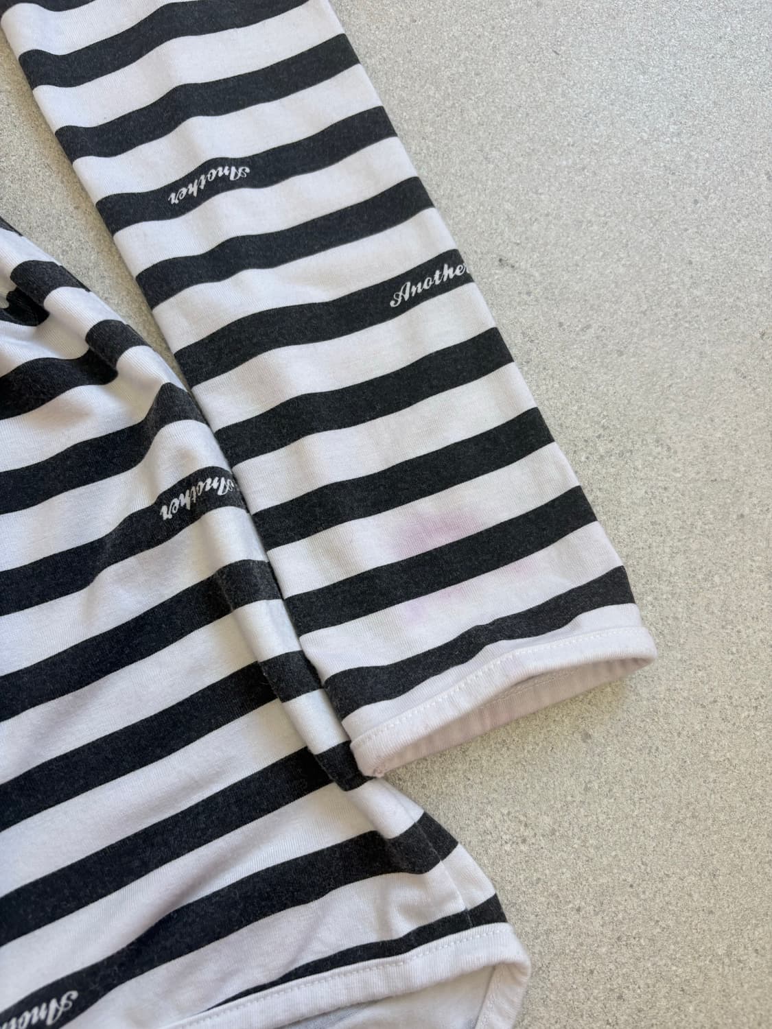 펑크 스트라이프 해골 언발 롱슬리브 상품이미지6