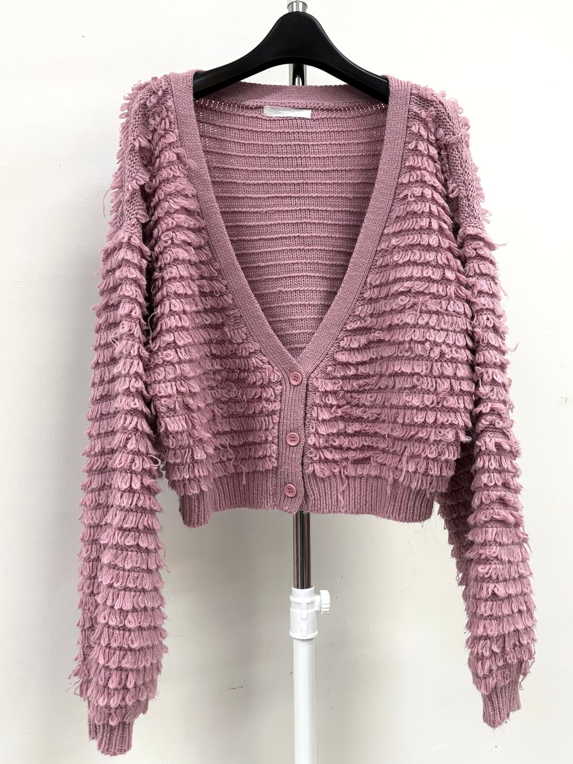 빈티지 핑크 크롭 가디건 상품이미지5