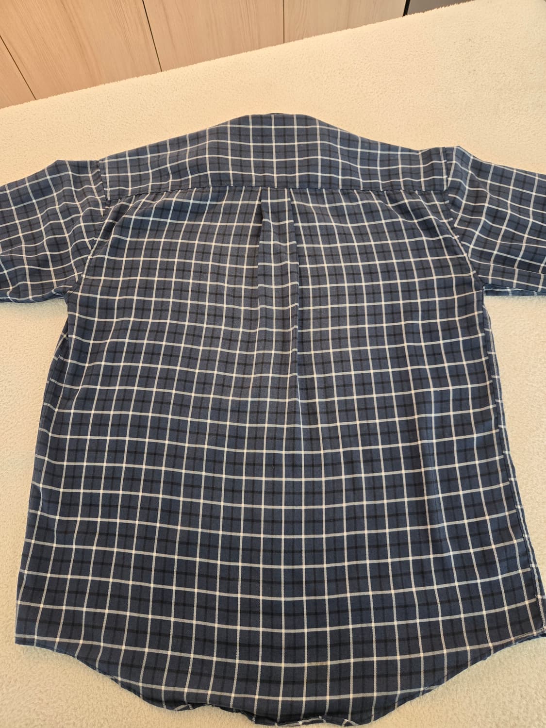 엠포리오알마니 네이비 체크 남방 셔츠 M 상품이미지8