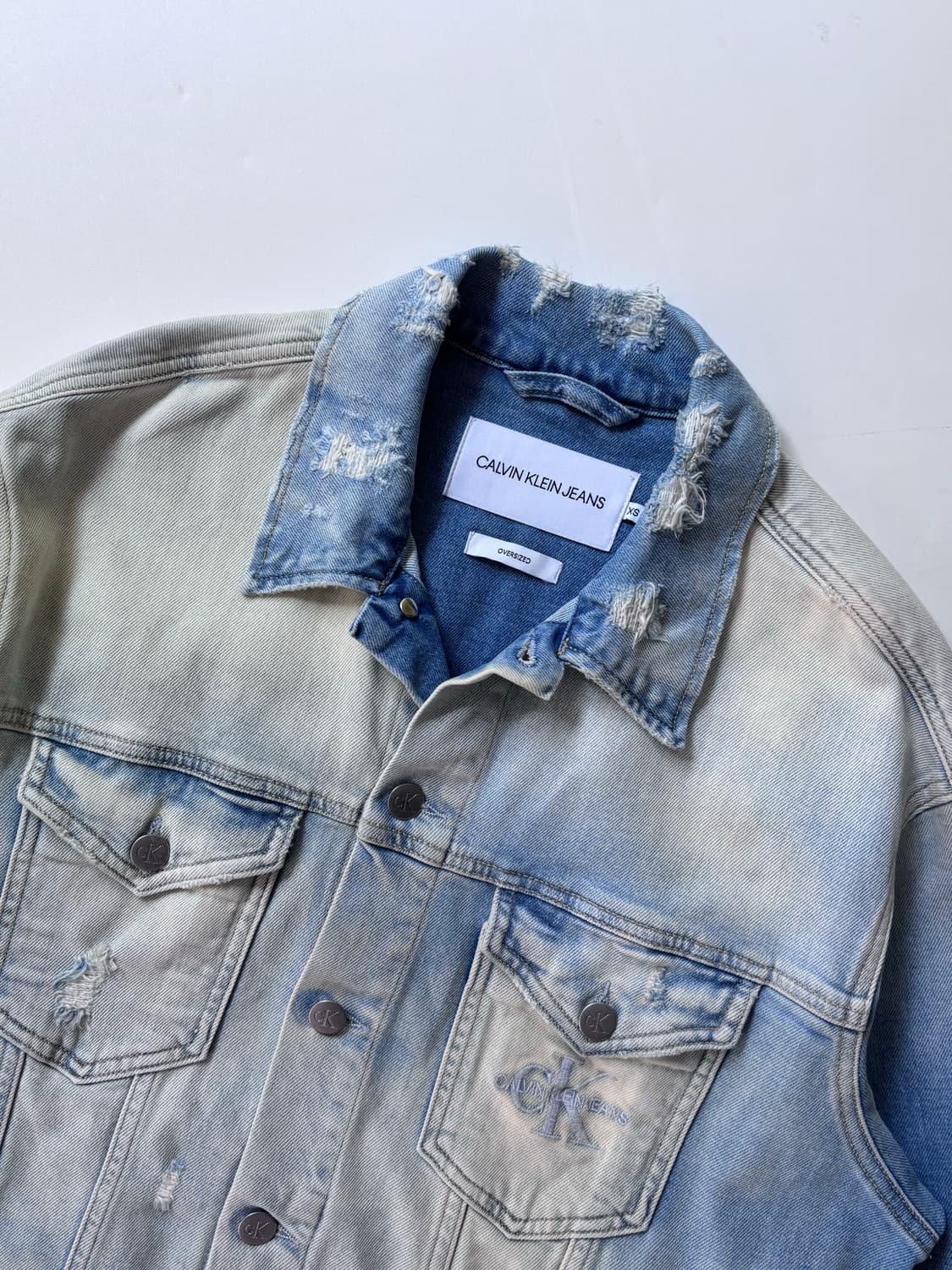 Calvin Klein 캘빈클라인 연청 데님 자켓 상품이미지3