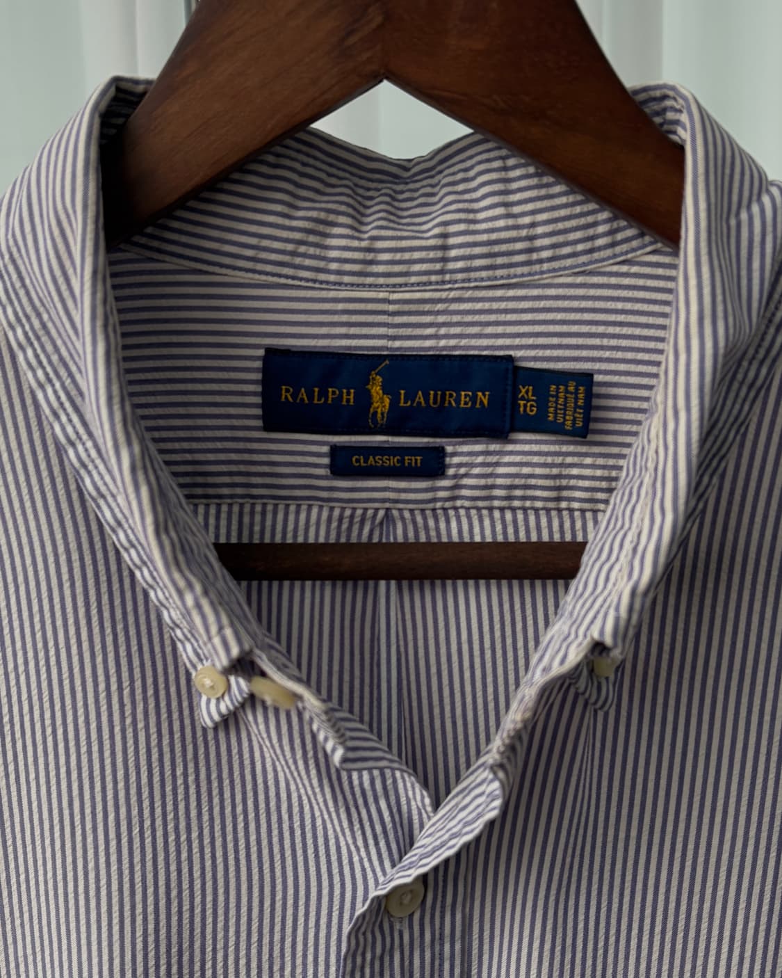 [XL]폴로 랄프로렌 시어서커 스트라이프 클래식핏 셔츠 상품이미지7