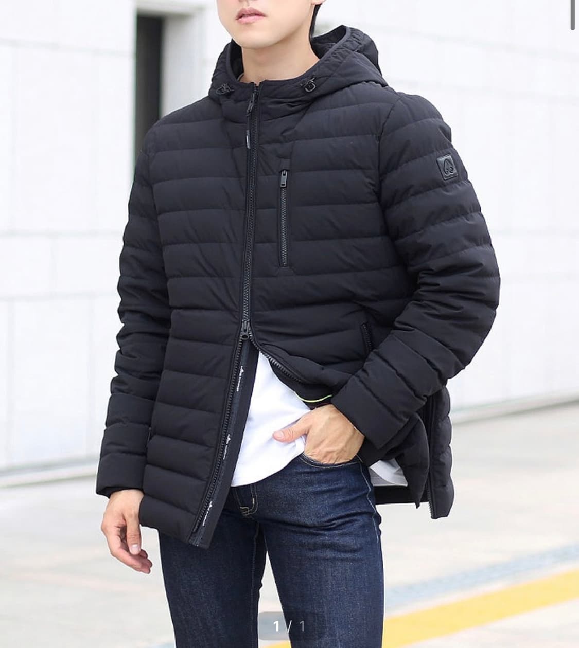 무스너클 풀크레스트 다운 후드 경량패딩 ㅡ95사이즈 상품이미지3