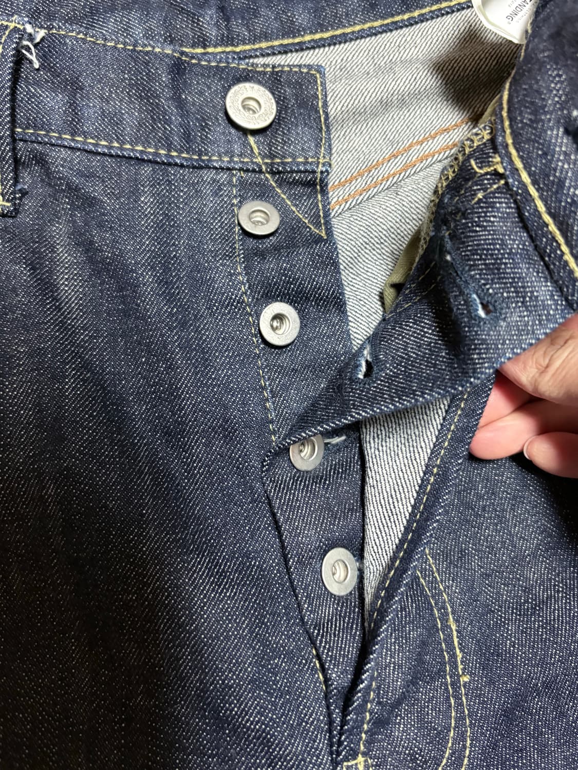 아웃스탠딩 W.W ll(대전판) 데님 팬츠, 멋랩 콜라보 제품, 사이즈S 상품이미지6