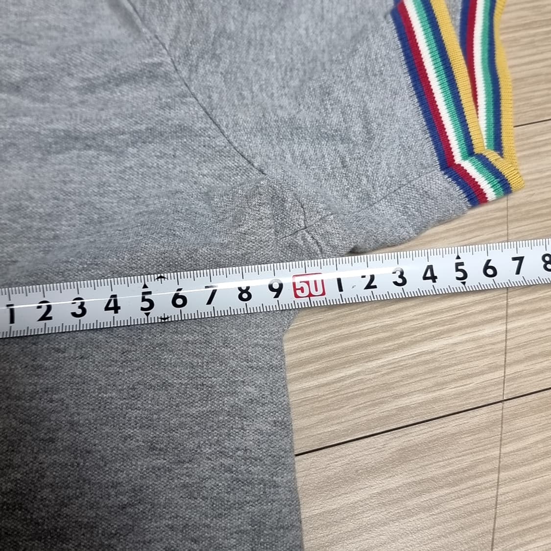 빈폴 남성 그레이 멀티 스트라이프 반팔 폴로티(100) 상품이미지5