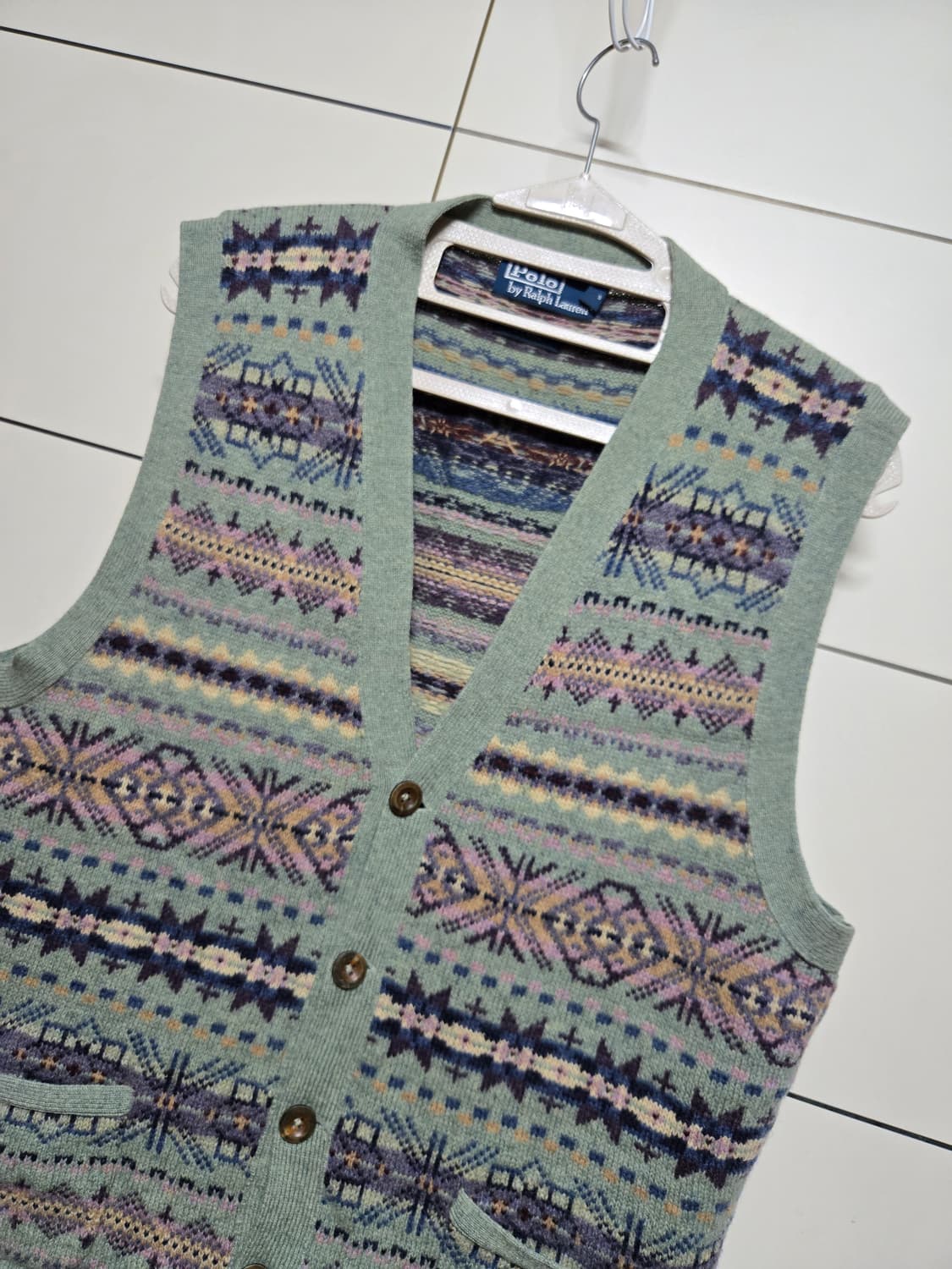 폴로 랄프로렌 페어아일 니트 베스트 가디건 상품이미지1