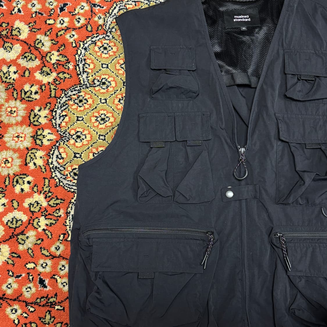 [XL] 무신사스탠다드 포켓 유틸리티 베스트 블랙 상품이미지4