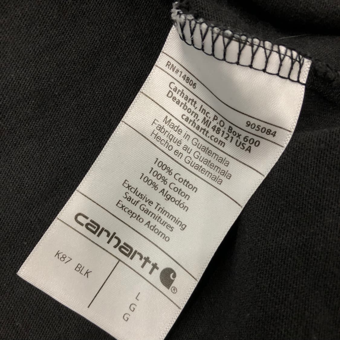 칼하트 포켓 반팔 티셔츠 상품이미지4