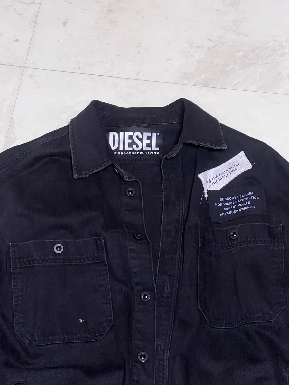 디젤 빈티지 오버핏 데미지 셔츠  상품이미지3