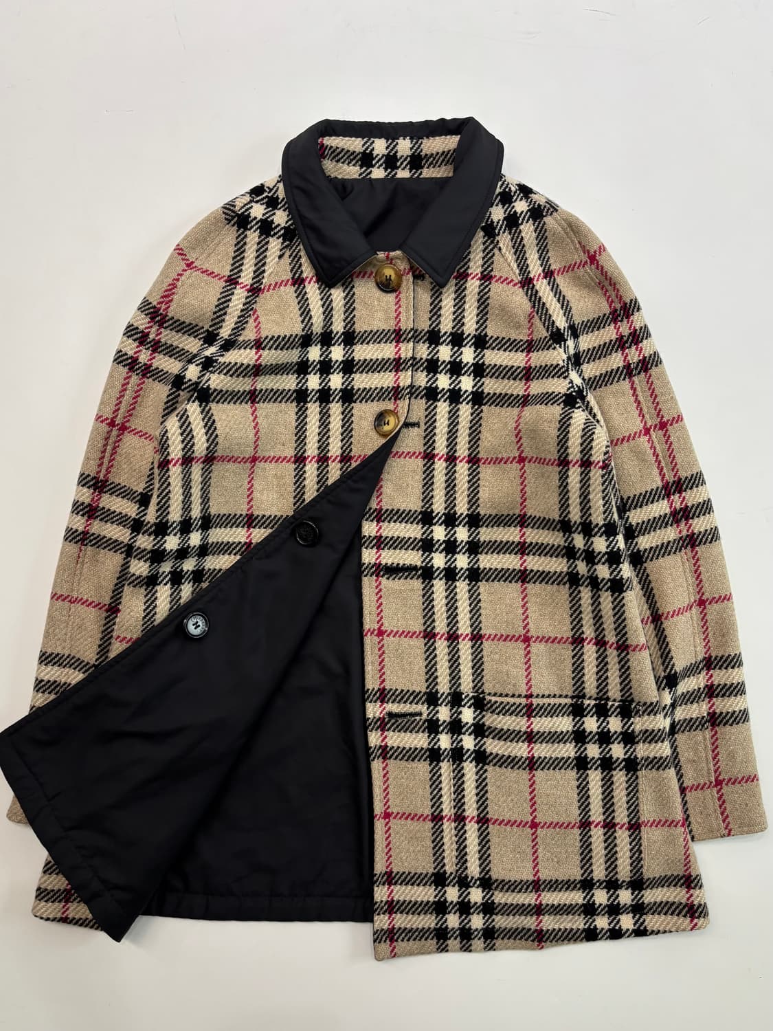 Burberry 런던 노바체크 리버시블 울 자켓 상품이미지5