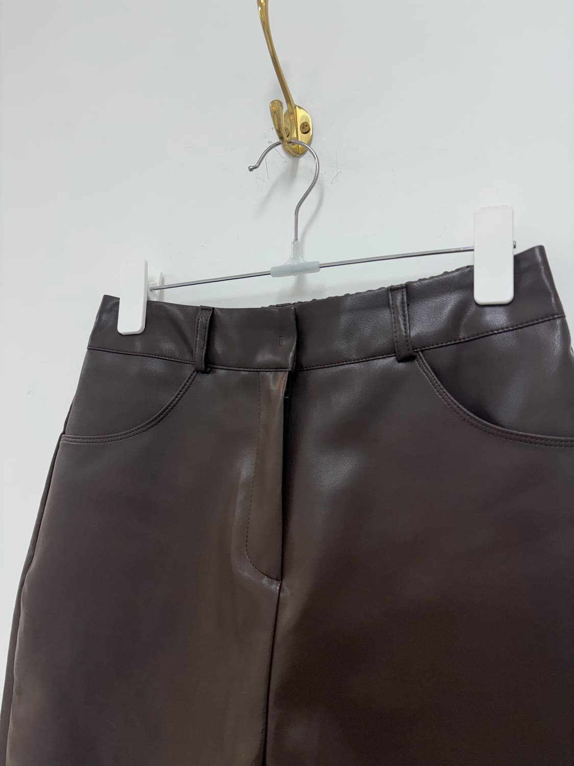 레더 버뮤다 팬츠 상품이미지2