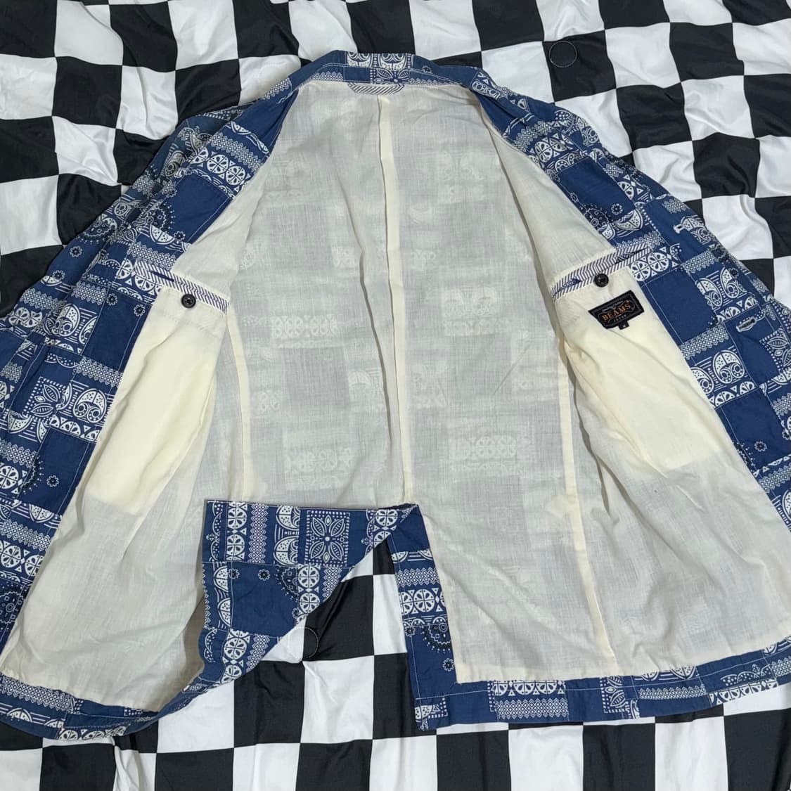 빔즈 패치워크 블레이저 코튼 자켓 상품이미지5