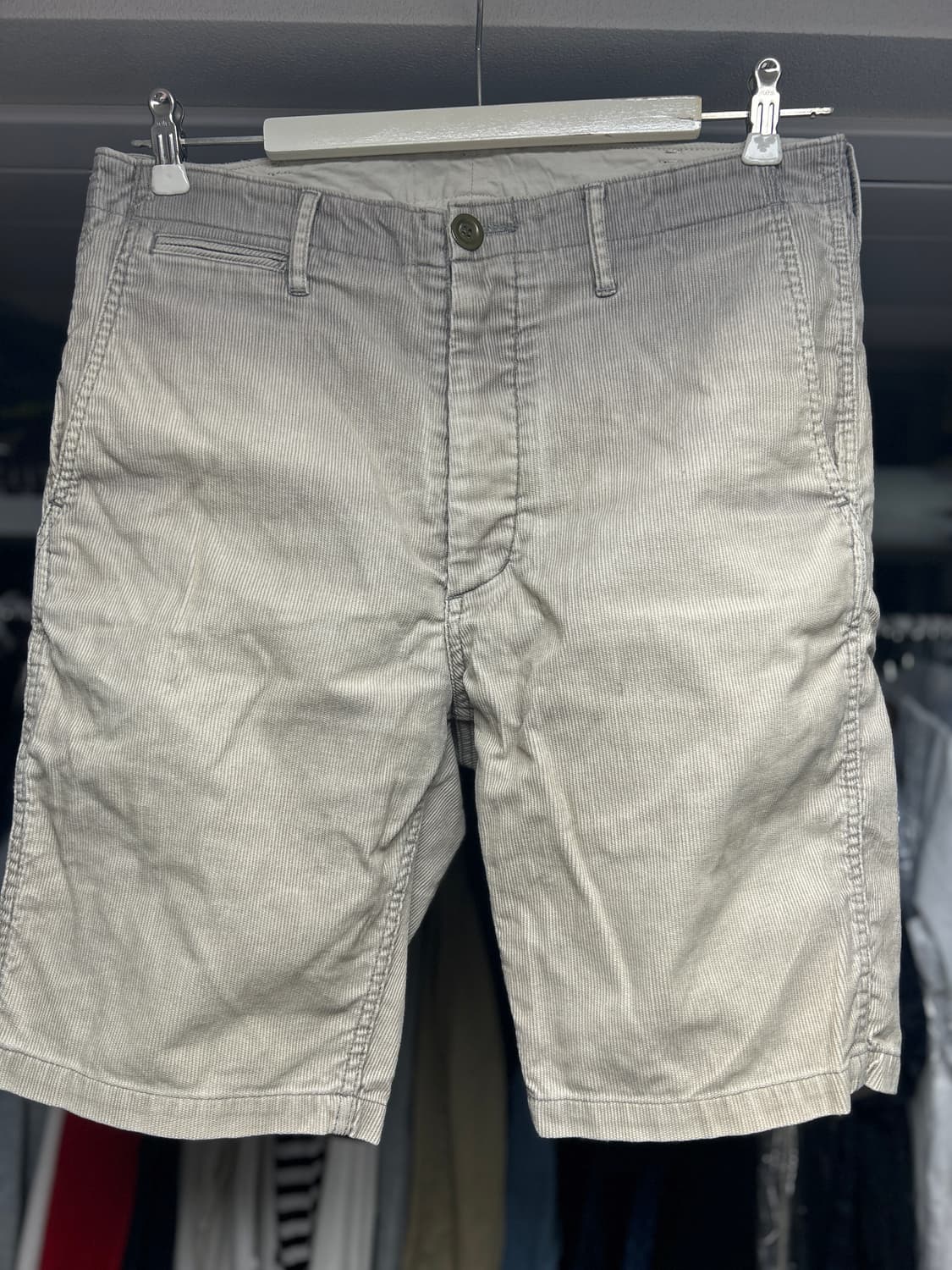 VISVIM 비즈빔 올리브 베이지 코듀로이 반바지 2 상품이미지1