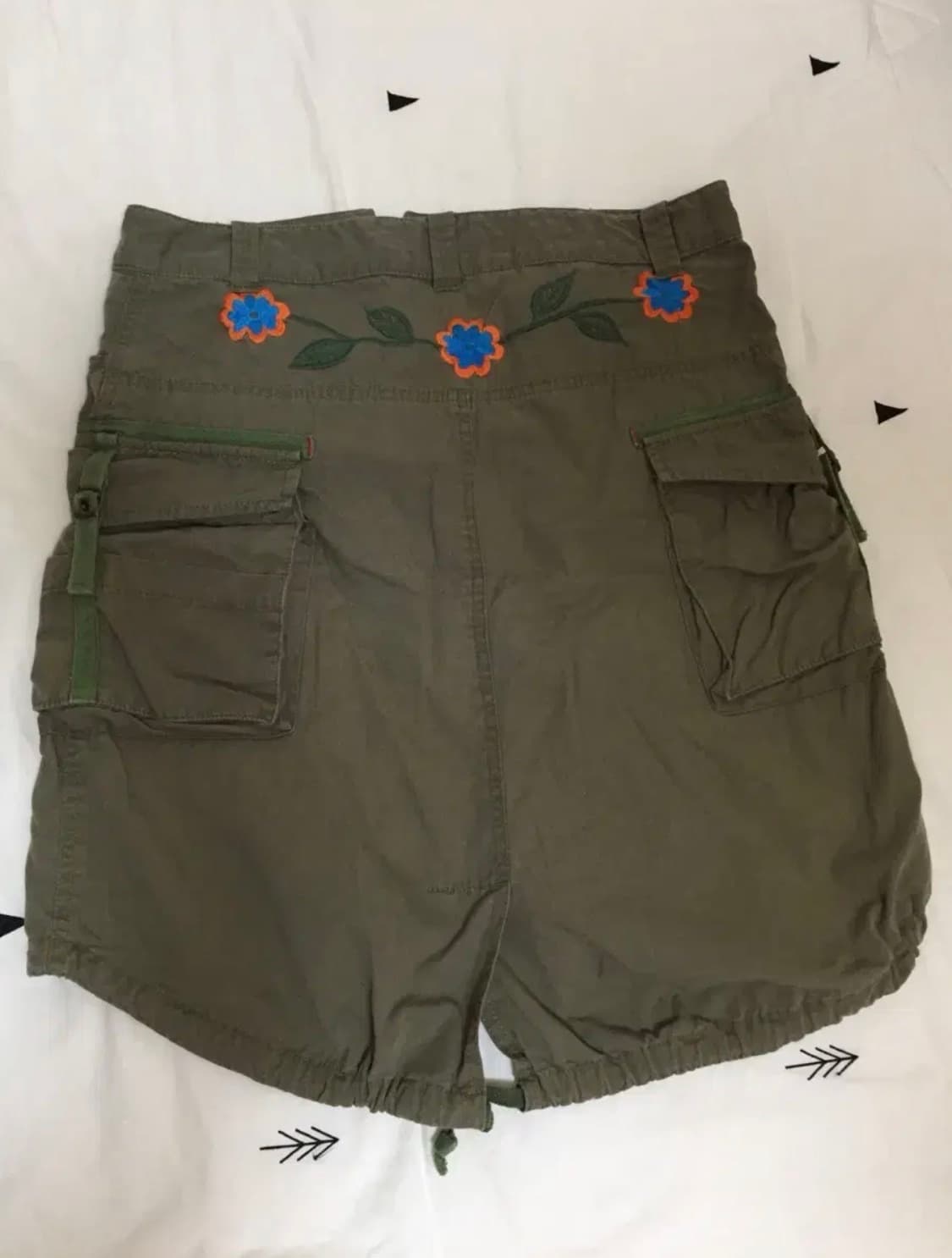 y2k 빈티지 카키 스커트 상품이미지2