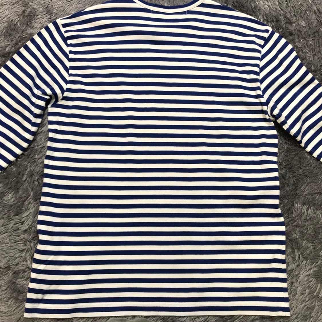 [[L] 꼼데가르송 레드하트 스트라이프 긴팔티셔츠@231  상품이미지2