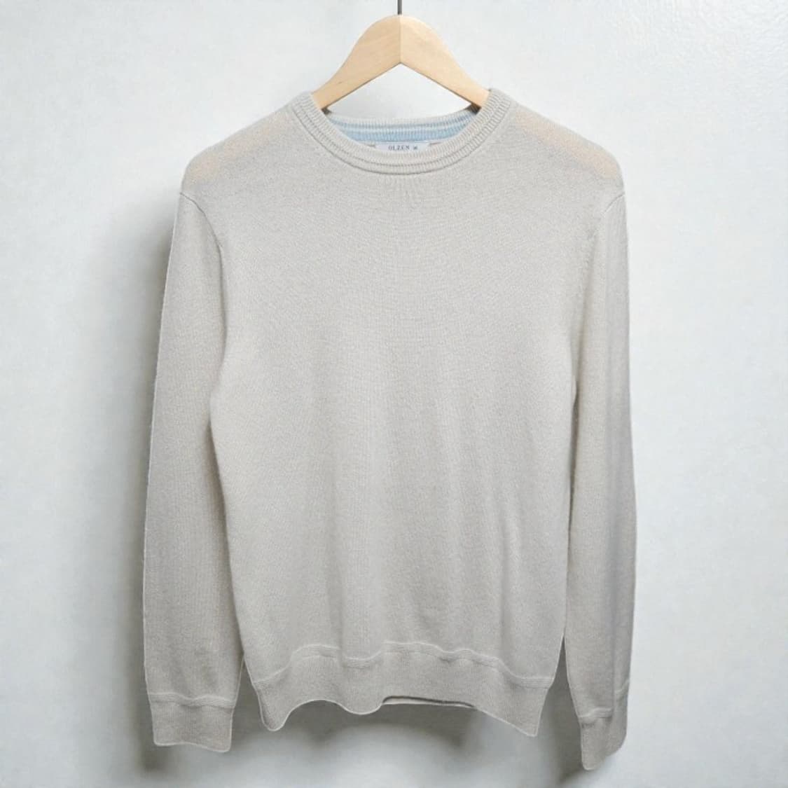 95)olzen 올젠 캐시미어100% 니트 아이보리 상품이미지1