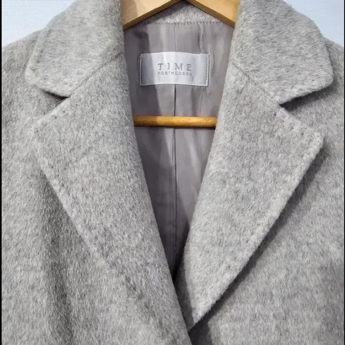 TIME 타임 롱 코트 회색 ~55 상품이미지3