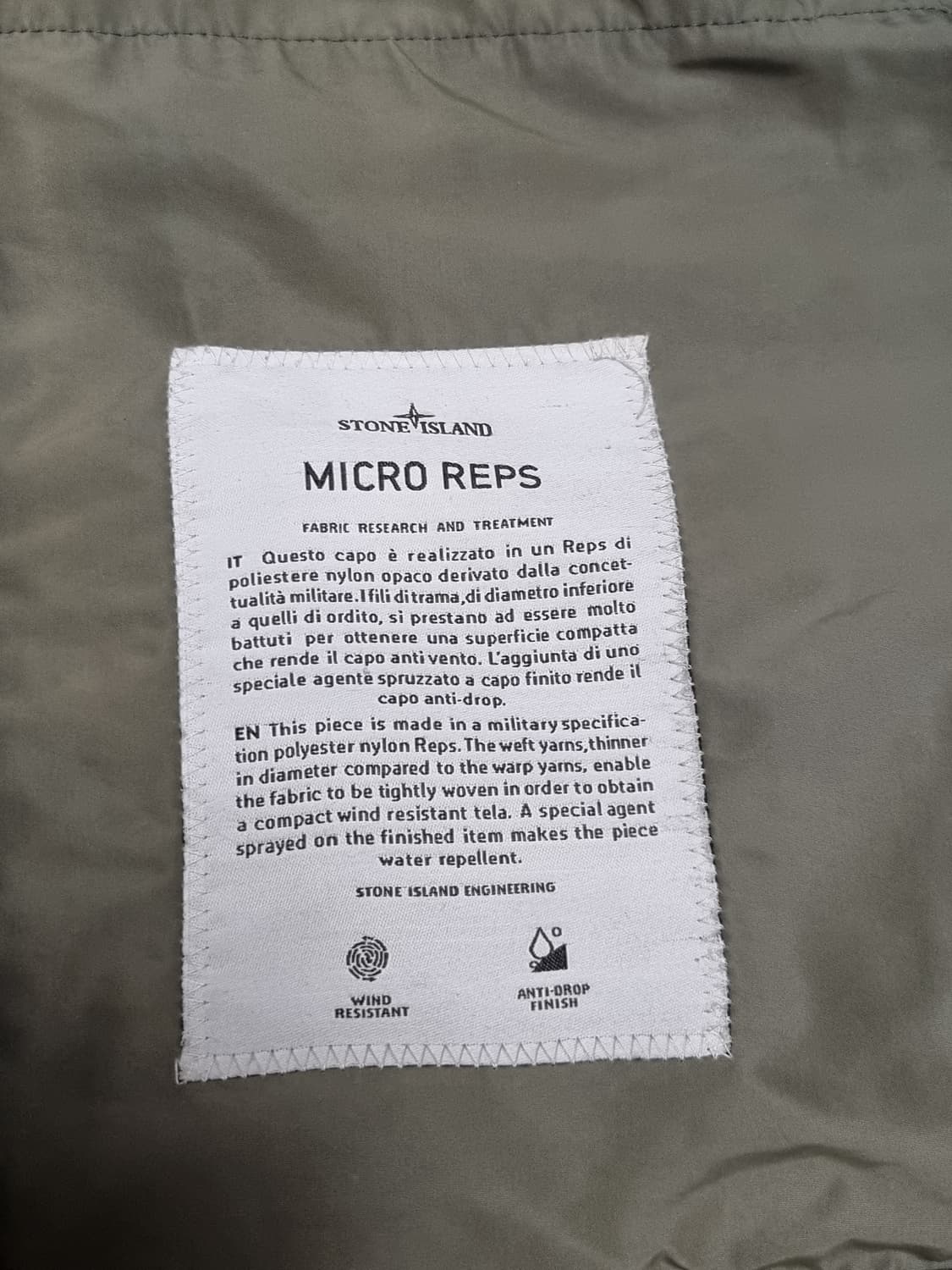 스톤아일랜드 마이크로랩스 코트자켓 상품이미지3