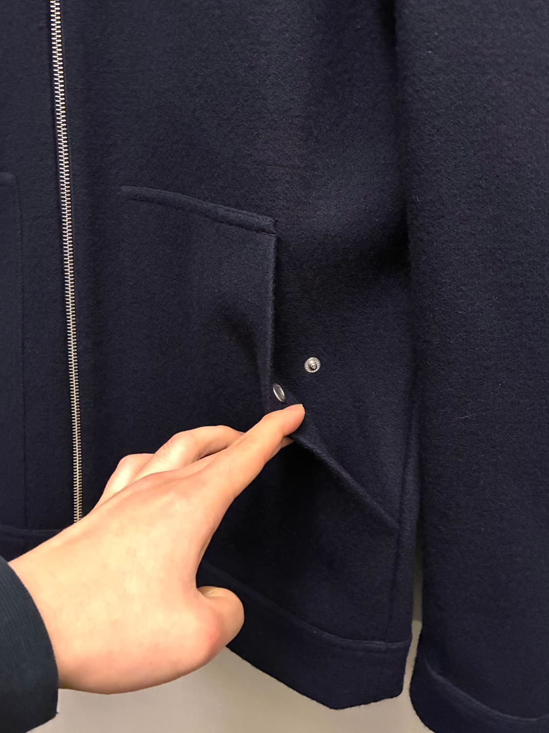 (M/100)COS 코스 코듀로이 카라 코튼 울자켓 블루종 상품이미지5