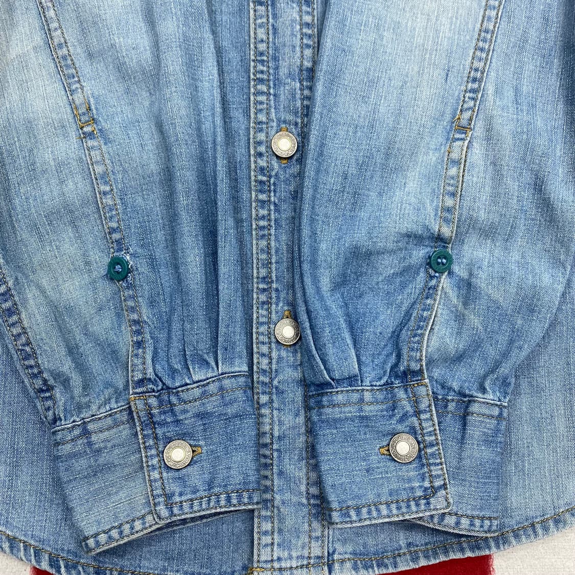 리바이스 데님 셔츠 S 실측 M  상품이미지3