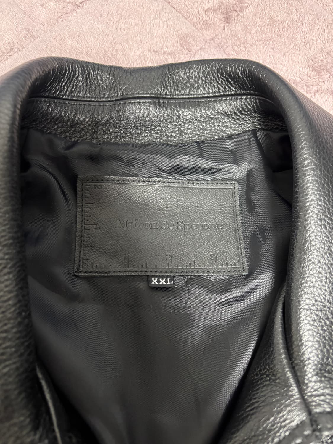 스페로네 카우하이드 싱글 레더 자켓 상품이미지4