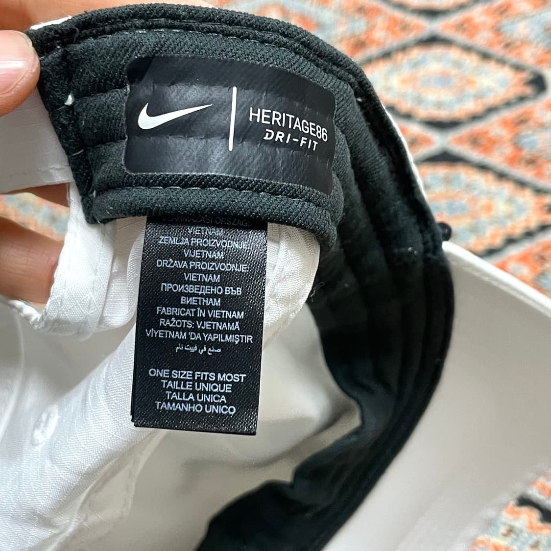 나이키 스우시로고 화이트 헤리티지 볼캡 모자  상품이미지4