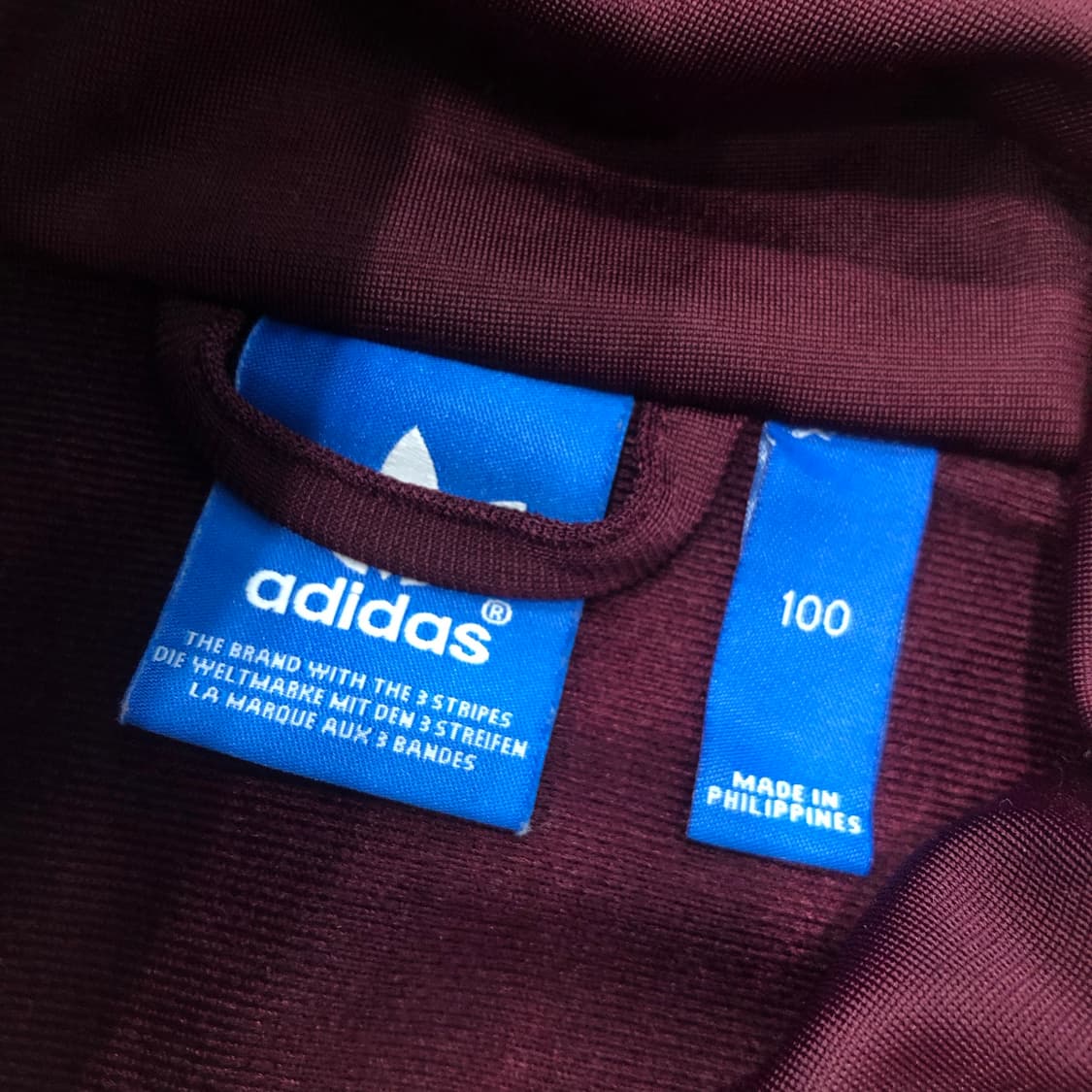 아디다스 파이어버드 버건디 핑크 져지 트랙 자켓 상품이미지5