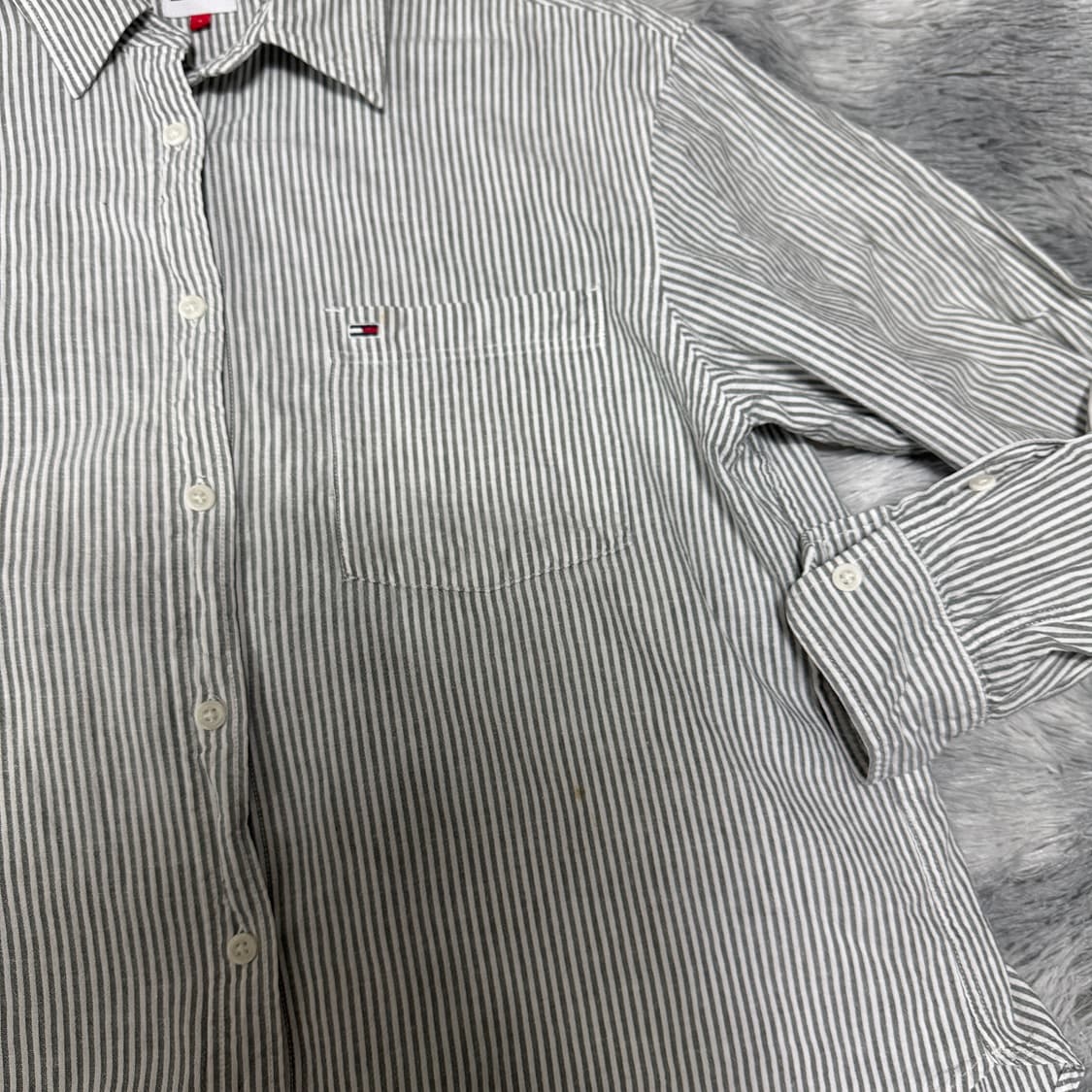 타미 진스 스트라이프셔츠 S사이즈  상품이미지3