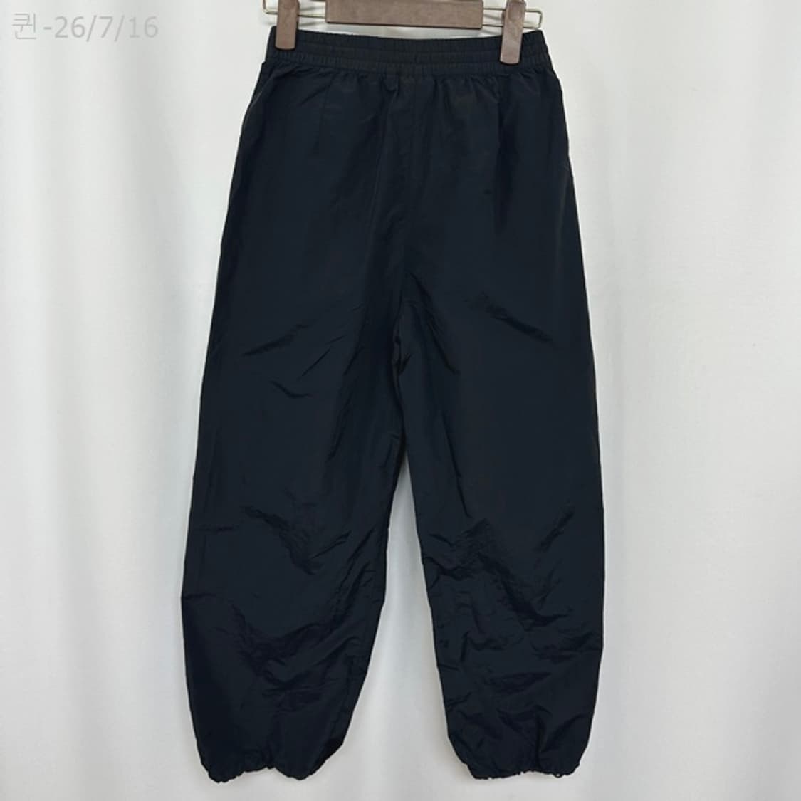 뉴발란스 여자 나일론 조거 밴딩바지 검정 70 (S) 상품이미지6